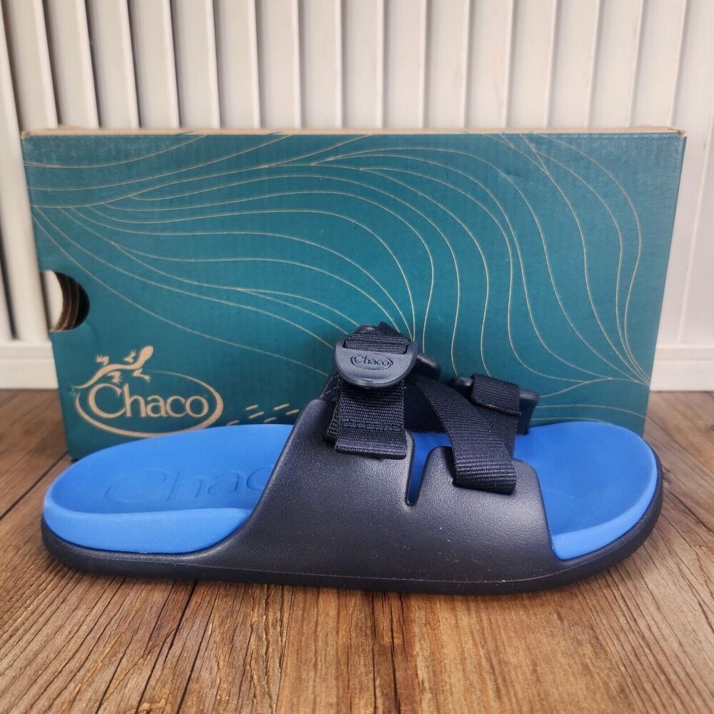 Chaco Chillos Sandals Kids Sz 3 M Active Blue Adjustable Strap Comfort Slides